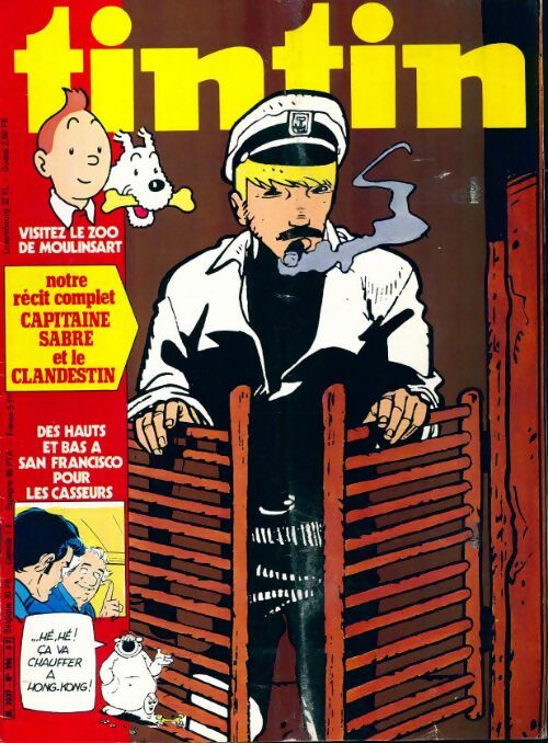 Tintin n°296 : Capitaine Sabre et le clandestin - Collectif - Livre