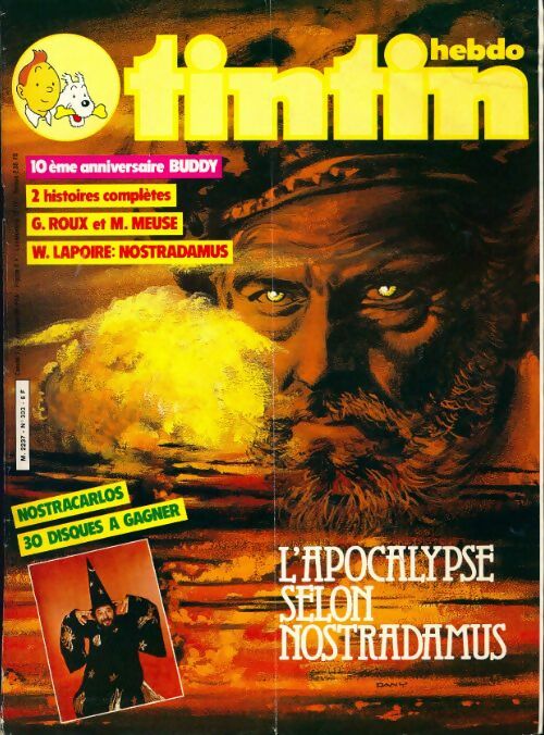 Tintin n°333 : L'apocalypse selon Nostradamus - Collectif - Livre
