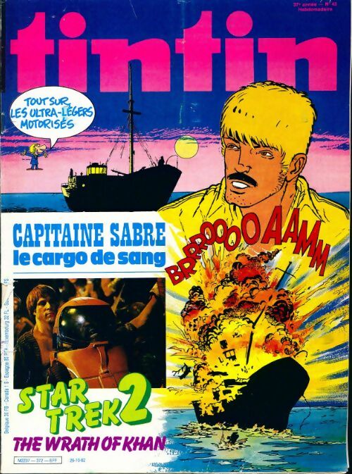 Tintin n°372 : Capitaine Sabre / Star trek 2 - Collectif - Livre