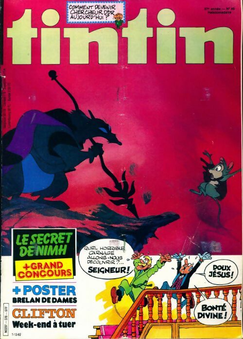 Tintin n°378 : Le secret de Nimh - Collectif - Livre