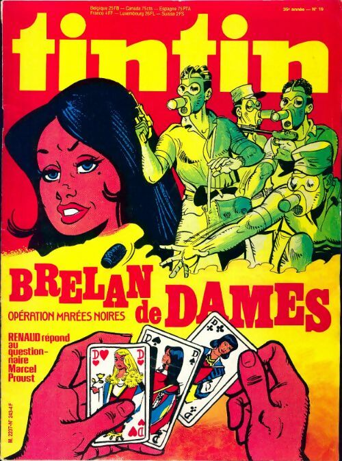 Tintin n°243 : Brelan de dames - Collectif - Livre