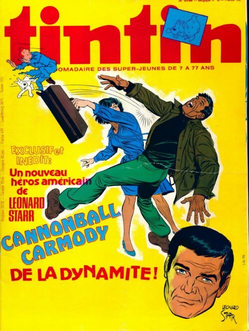 Tintin n°190 : Cannonball Carmody - Collectif - Livre