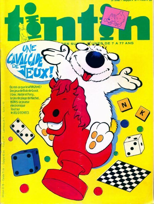 Tintin n°200 : Une cavalcade de jeux - Collectif - Livre
