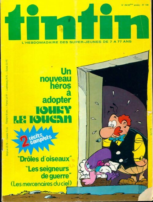Tintin n°149 : Un nouveau héros à adopter : Touky le Toucan - Collectif - Livre