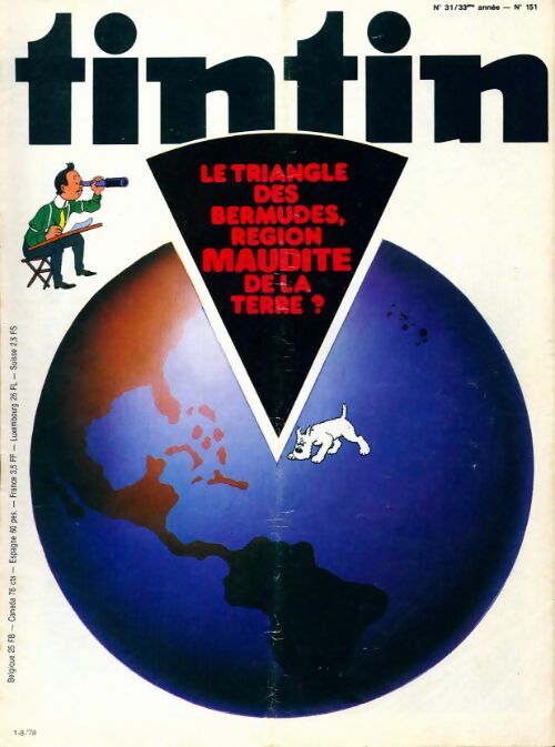 Tintin n°151 : Le triangle des Bermudes - Collectif - Livre