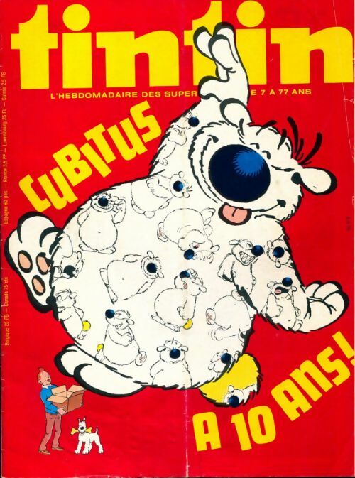 Tintin n°156 : Cubitus a 10 ans - Collectif - Livre