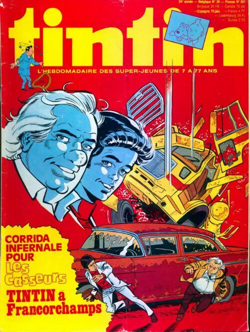 Tintin n°201 : Corrida infernale pour les casseurs - Collectif - Livre