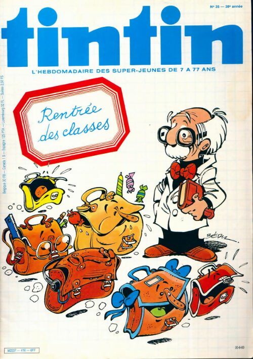 Tintin n°416 : Rentrée des classes - Collectif - Livre