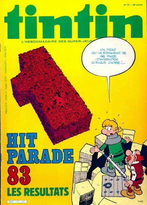 Tintin n°417 : Hit Parade 83. Les résultats - Collectif - Livre