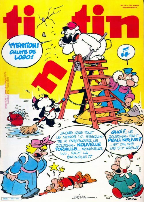 Tintin n°420 : 'ttention chute de logo - Collectif - Livre