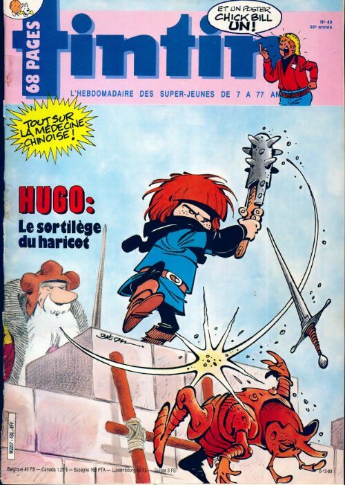 Tintin n°430 : Hugo : Le sortilège du haricot - Collectif - Livre