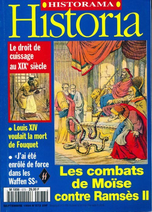 Historia n°573 : Les combats de Moïse contre Ramsès II - Collectif - Livre