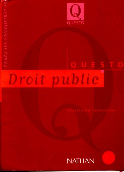 Droit public - Christelle Jeanvoine - Livre