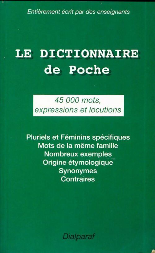 Le dictionnaire de poche - Collectif - Livre