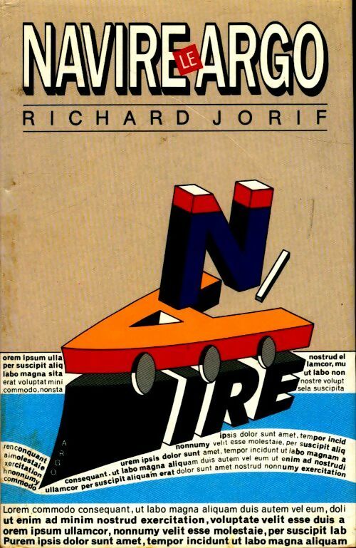 Le navire Argo - Richard Jorif - Livre