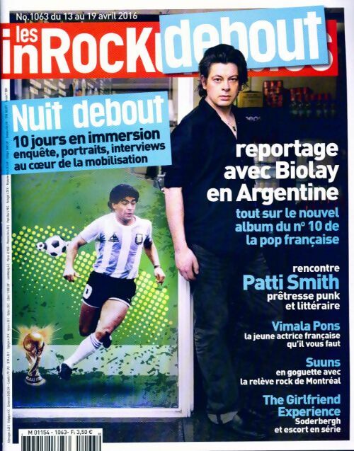 Les inRockuptibles n°1063 : Nuit debout - Collectif - Livre
