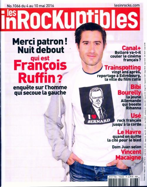 Les inRockuptibles n°1066 : François Ruffin - Collectif - Livre