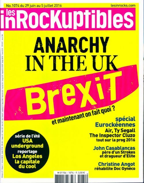 Les inRockuptibles n°1074 : Anarchy of the UK - Collectif - Livre