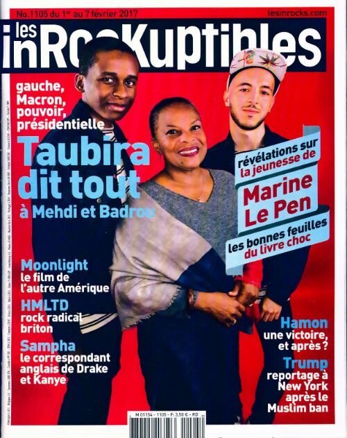 Les inRockuptibles n°1105 : Taubira dit tout - Collectif - Livre