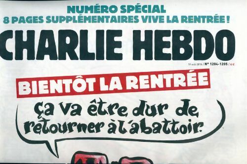 Charlie hebdo n°1204-1205: Bientôt la rentrée - Collectif - Livre
