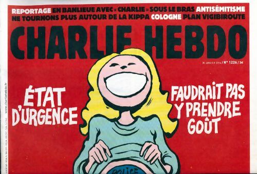 Charlie hebdo n°1226 : Etat d'urgence. Faudrait pas y prendre goût - Collectif - Livre