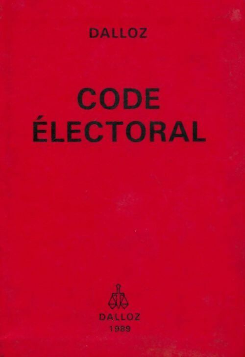 Code électoral 1989 - Collectif - Livre