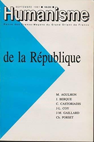 Humanisme n°199-200 : De la République - Collectif - Livre
