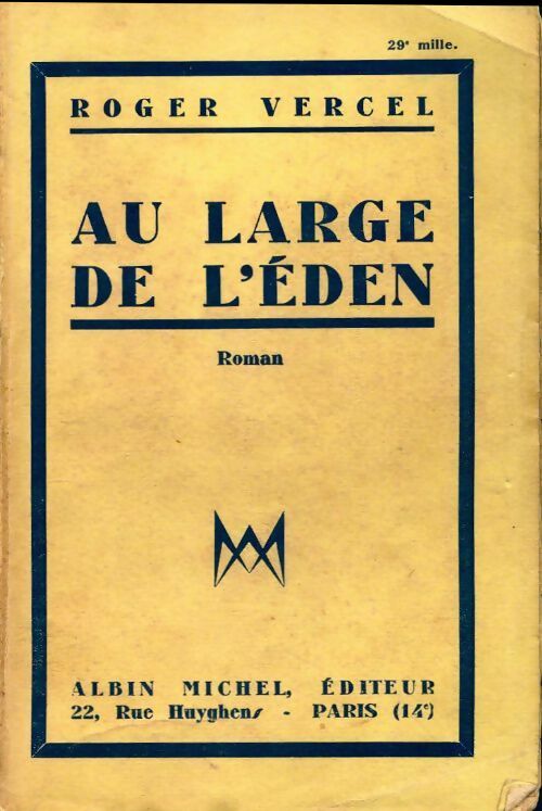 Au large de l'Eden - Roger Vercel - Livre