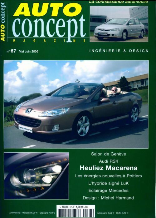 Auto concept n°67 - Collectif - Livre