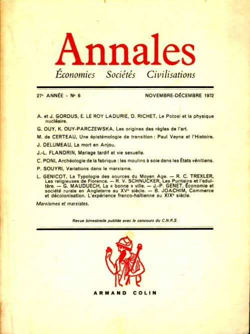 Annales 27e année n°6 - Collectif - Livre