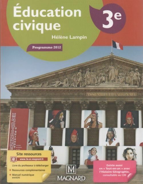 Education civique 3e - Hélène Lampin - Livre