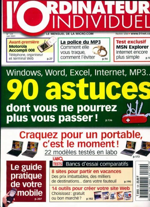 L'ordinateur individuel n°129 : 90 astuces - Collectif - Livre