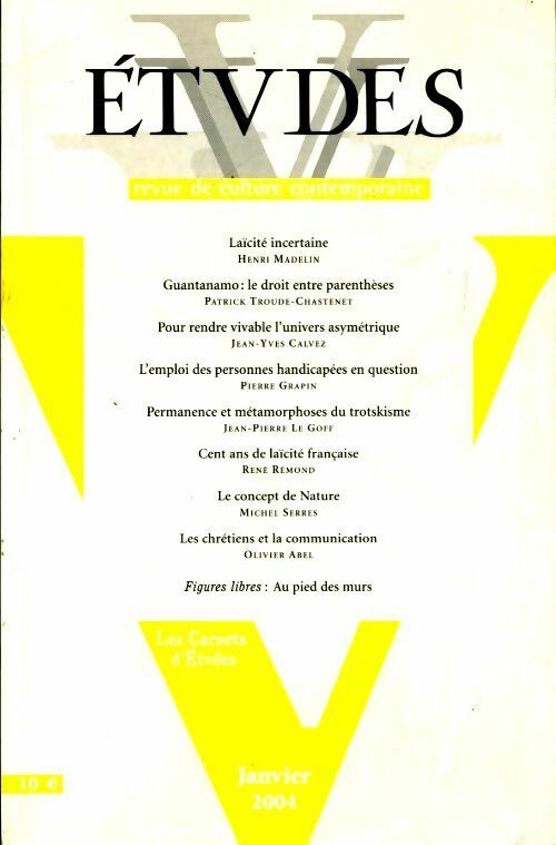Etudes n°400-1 - Collectif - Livre