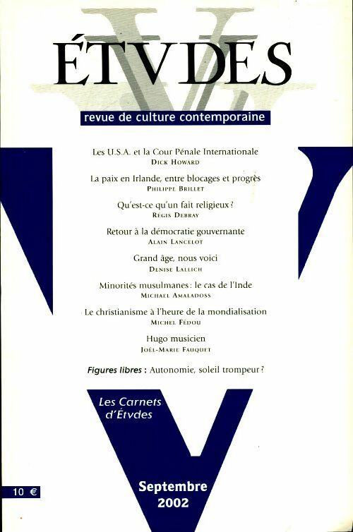 Etudes n°397-3 - Collectif - Livre