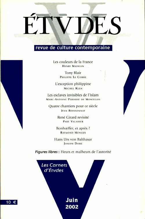 Etudes n°396-6 - Collectif - Livre