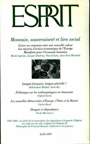 Esprit n°276 : Monnaie, souveraineté et lien social