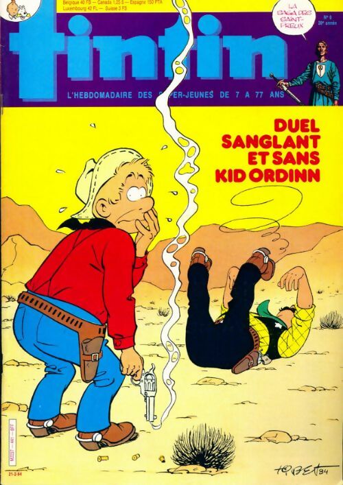 Tintin n°441 : Duel sanglant et sans Kid Ordinn - Collectif - Livre