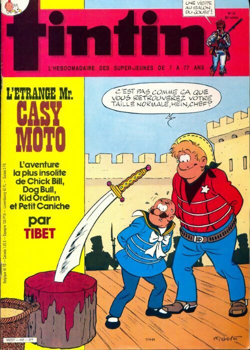 Tintin n°449 : L'étrange Mr Casy Moto - Collectif - Livre
