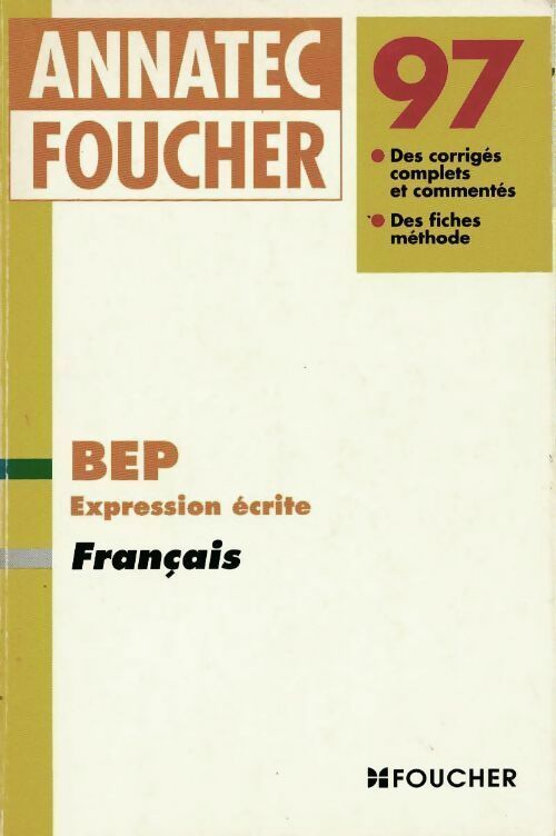 Français BEP 1997 - Jean Glorieux - Livre
