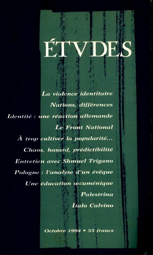Etudes n°381-4 - Collectif - Livre