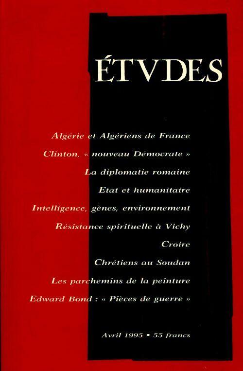 Etudes n°382-4 - Collectif - Livre