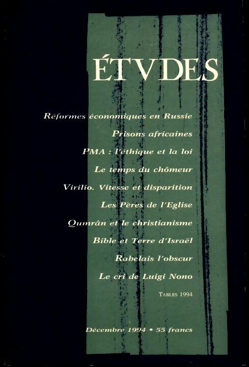 Etudes n°381-6 - Collectif - Livre