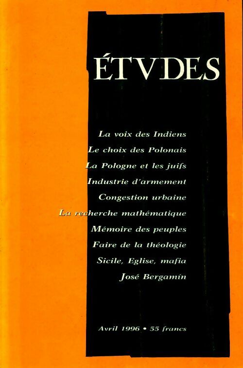 Etudes n°384-4 - Collectif - Livre