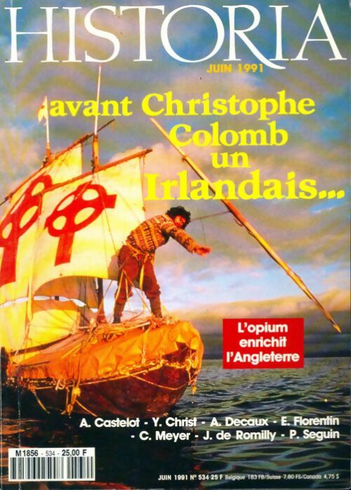 Historia n°534 : Avant Christophe Colomb un irlandais... - Collectif - Livre