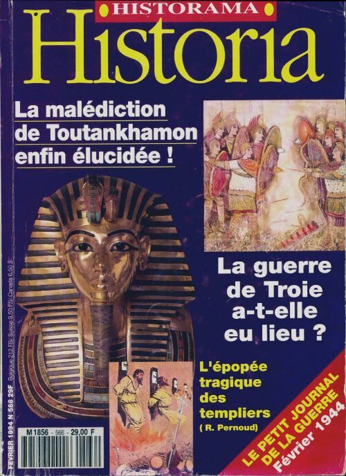 Historia n°566 : La malédiction de Toutankhamon enfin élucidée ! - Collectif - Livre