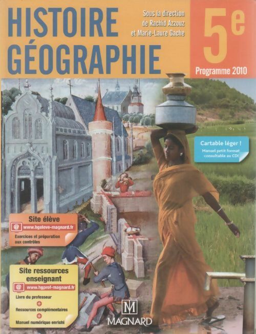 Histoire-Géographie 5e - Rachid Azzouz - Livre