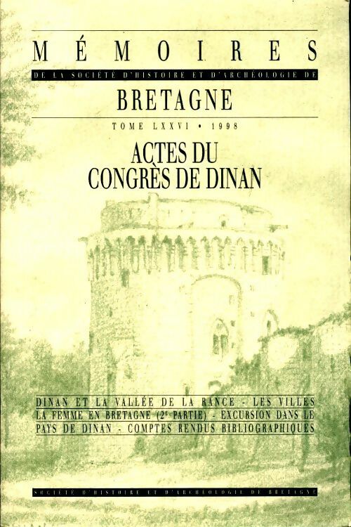 Actes du congrès de Dinan - Collectif - Livre