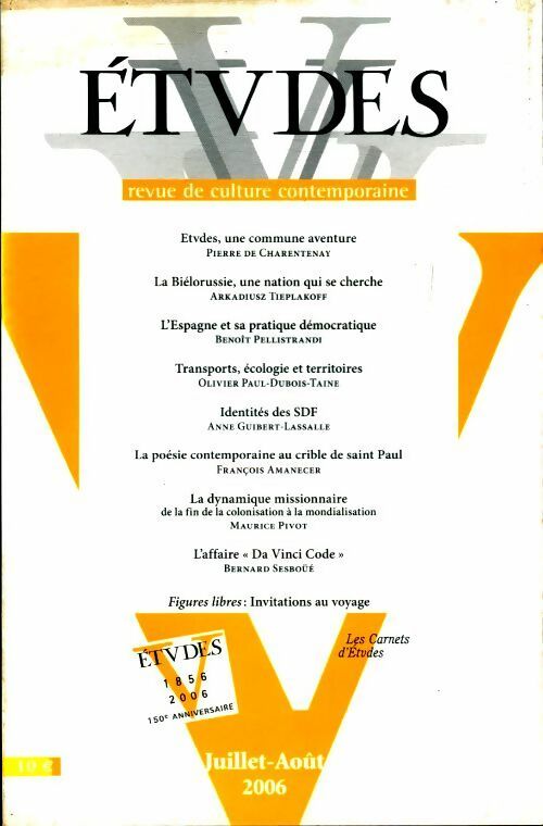 Etudes n°405-1 - Collectif - Livre