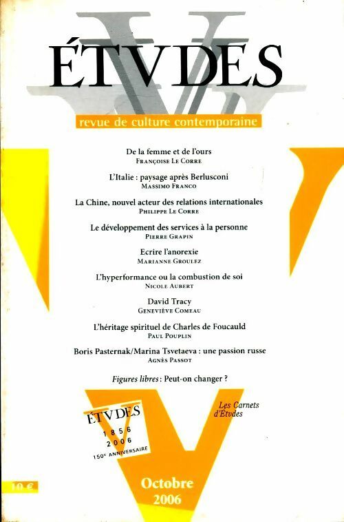 Etudes n°405-4 - Collectif - Livre