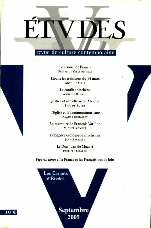 Etudes n°403-3 - Collectif - Livre